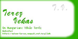 terez vekas business card